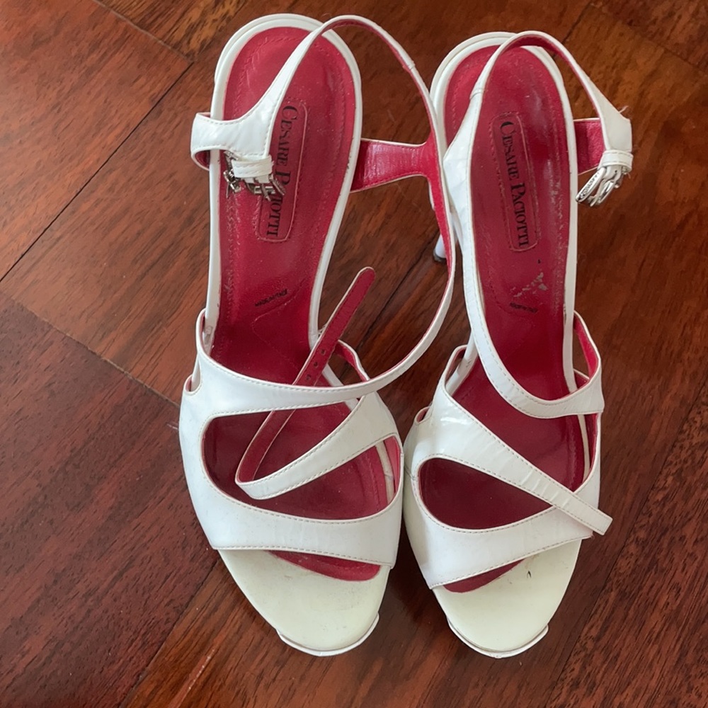 Cesare Paciotti White Heels - Picture 2 of 5